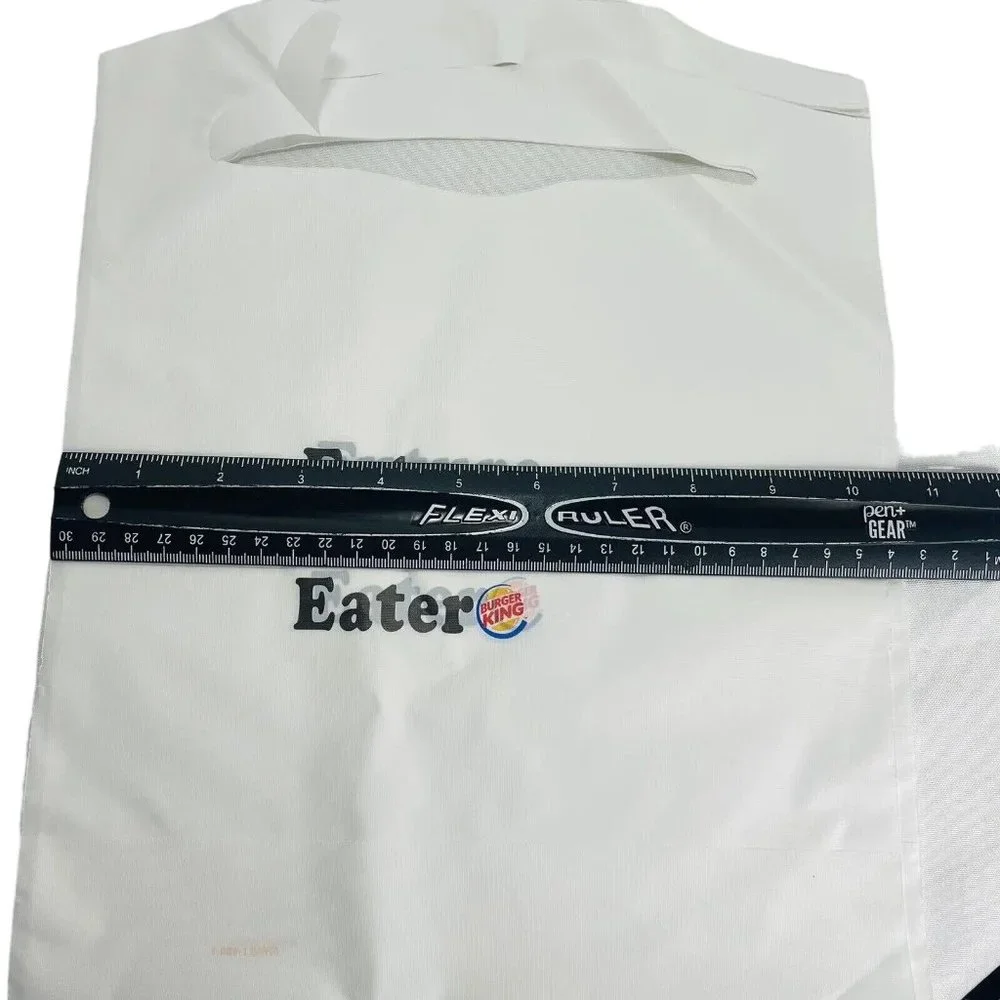 10 Burger King Future Whopper Eater Restaurant Plastic Bib Vintage Lot
